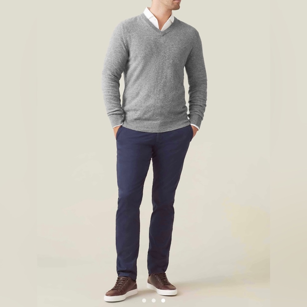 Cashmere V neck Sweater Blooming dale